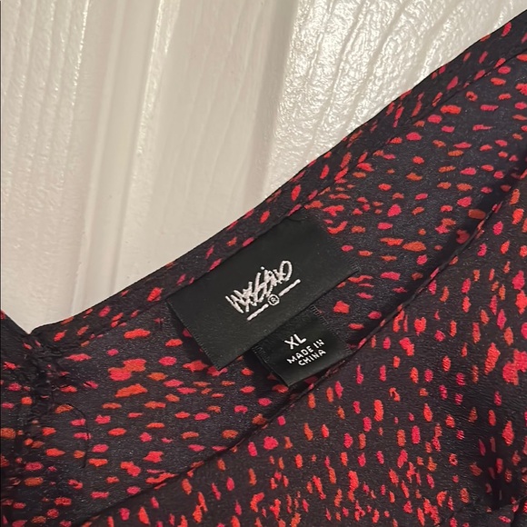 Mossimo Red Ruched Mini Dress - Picture 2 of 5